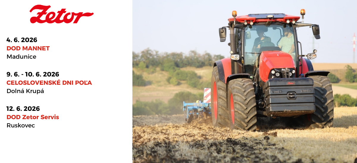 Traktory ZETOR na Slovensku!