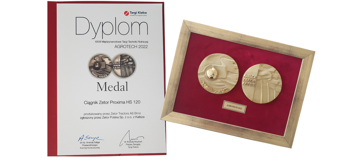 Zlatá medaile pro modernizovanou PROXIMU