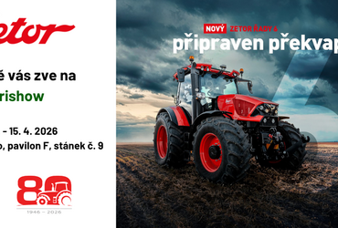 ZETOR slaví 80 let, na brněnské AgriShow představí historii i budoucnost značky