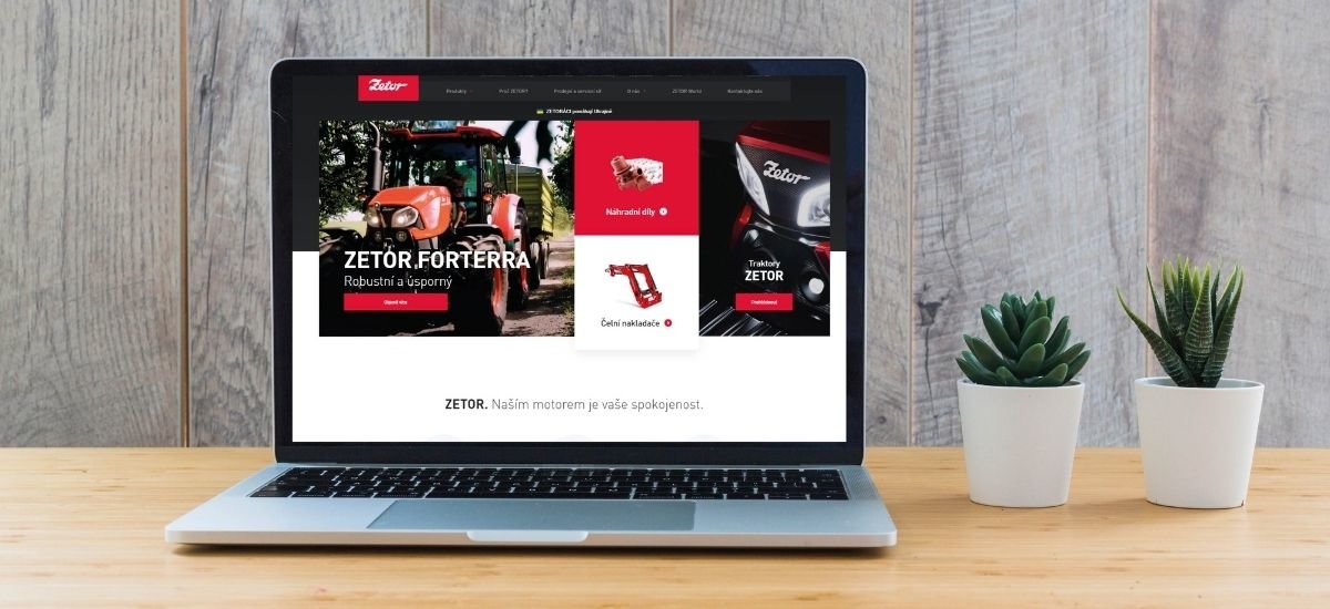 ZETOR představuje modernizované internetové stránky